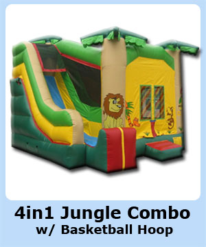 Image 4 in 1 Jungle Bounce n Slide Combo Image 4 in 1 Jungle Bounce n Slide Combo