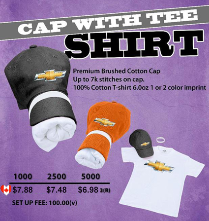 Promotional Caps T-Shirt Offer