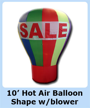 Hot air style balloon 10 foot